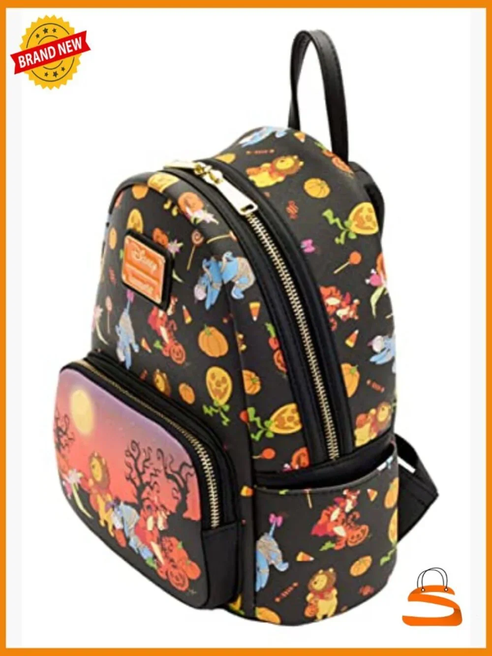 Disney Winnie the Pooh Halloween Double Strap Shoulder Bag
